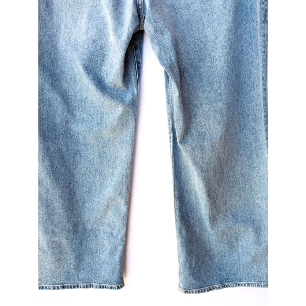 NWT J. Crew Factory Light Wash Slim Wide Leg Patch Pocket Denim Jeans 32P - Picture 10 of 10
